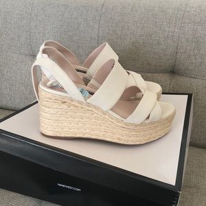 Nine West espadrille wedge heels